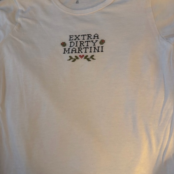 Abercrombie & Fitch Tops - Abercrombie & Fitch White Skimming Tee